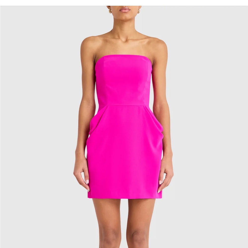 Amanda Uprichard Fuchsia Strapless Dress